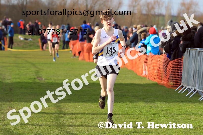 Boys under-15s 2022 Northern Cross Country Champs., Pontefract. Photo: David T. Hewitson/Sports for All Pics